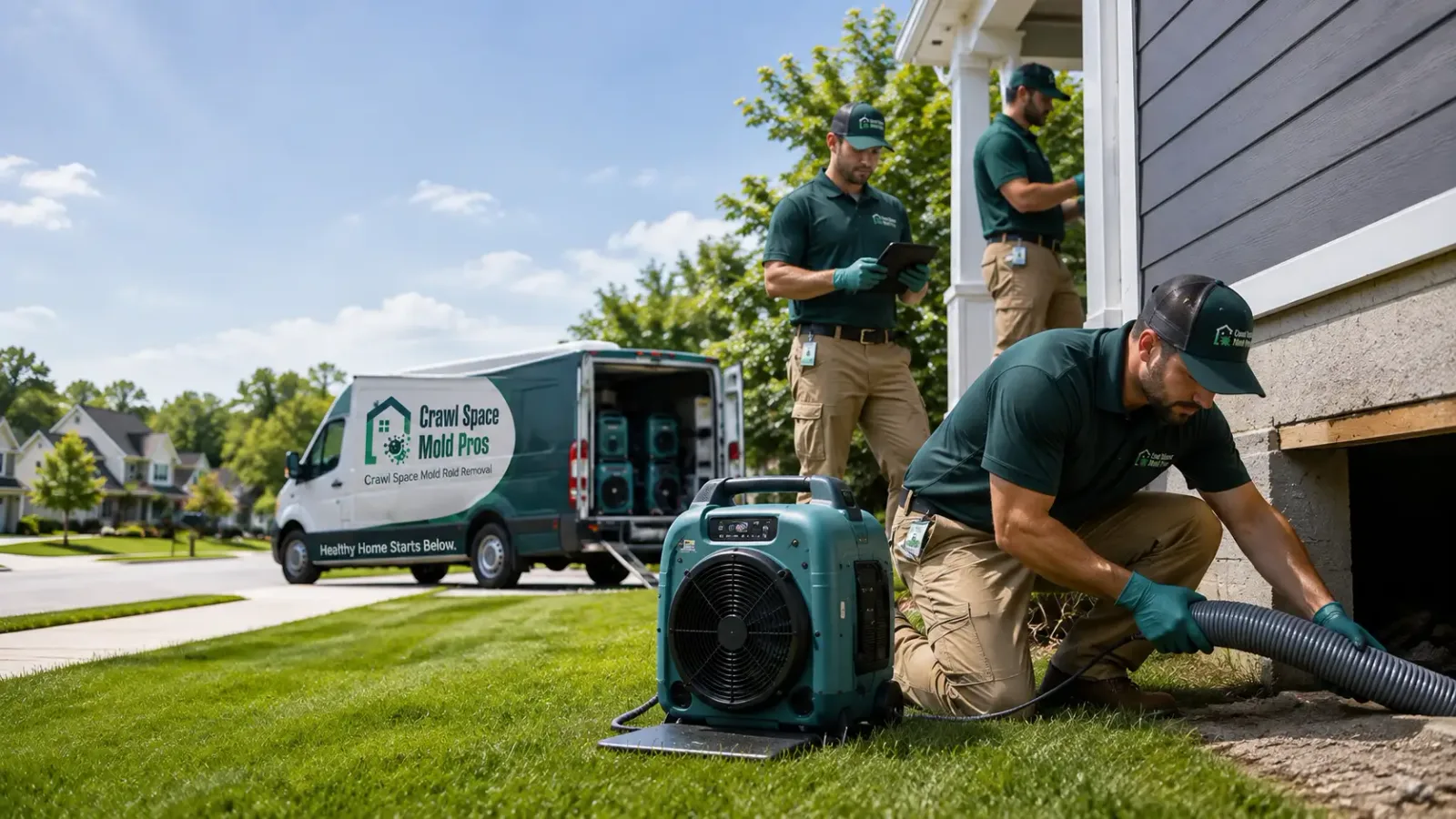 Crawl Space Mold Removal in Clinton, IN